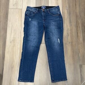 Democracy Dark Blue Distressed Women's Jeans